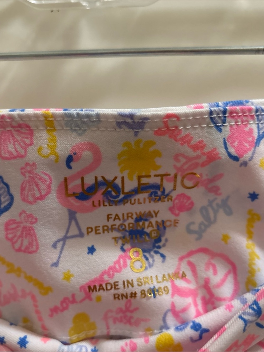 Lilly Pulitzer Luxletic Fairway Performance Pants 8 Summer Serenade Preppy Golf - Picture 3 of 5